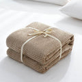 Household Simple Solid Color Coral Fleece Blanket Nexora Store