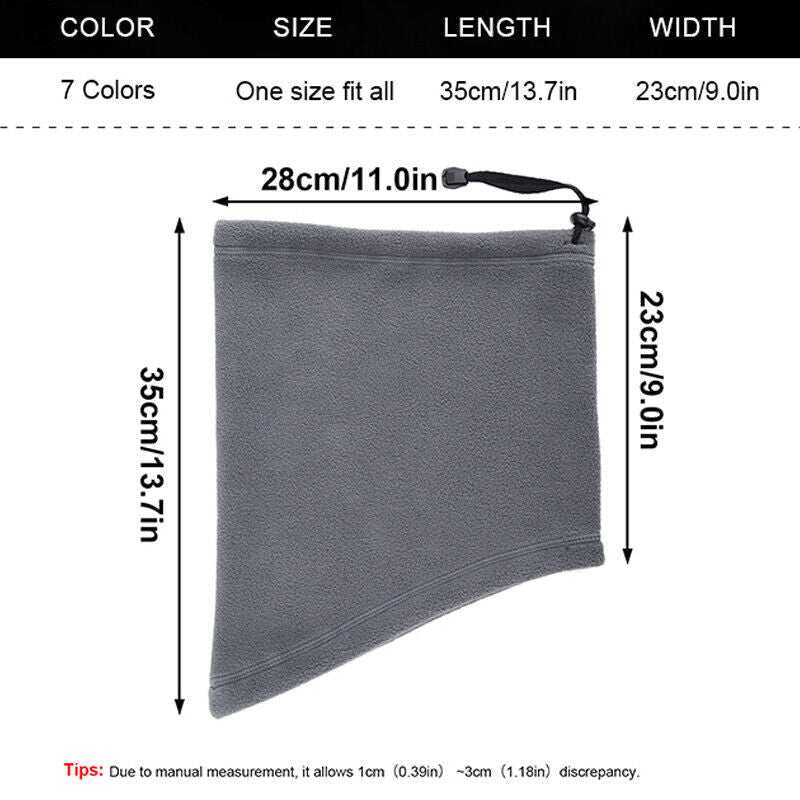 Winter winddichte sjaals fleece buis sjaal masker zachte halve gezichtsbedekking ski snowboard nekwarmer gaiter mode vrouwen mannen winter fleece gezichtsmasker sjaal bivakmuts nekwarmer Ritchy's Shop