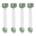 Veiligheidsslot voor baby's, anti-clip handdeur, kastsloten voor koelkast, ladekast, veilig slot voor kinderen, geen gereedschap of boren, kindveilige kastbeveiliging, ladedeursloten voor kastdeuren Ritchy's Shop