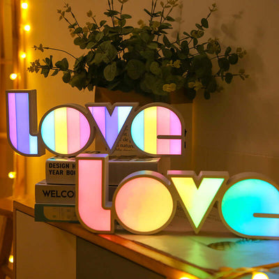 Valentines Day Decor LED LOVE Light Valentines Day Gift For Girlfriend Bithday Wedding Party Decoration Romantic Wedding Decor Nexora Store