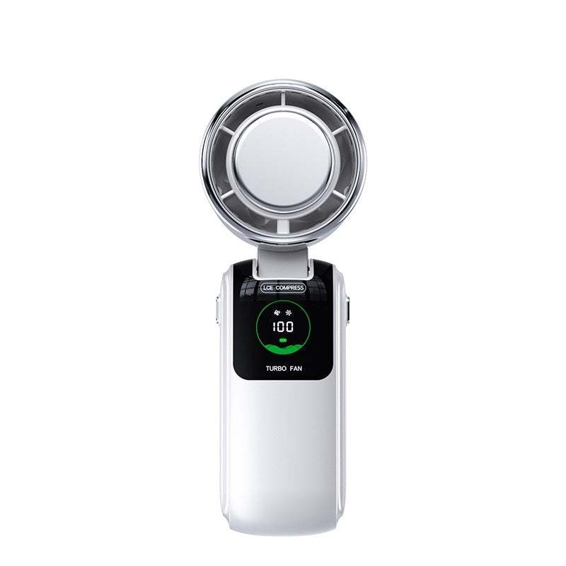 Nieuwe Ice Pack hoge snelheid draagbare elektrische ventilator snelheid instelbaar opvouwbare mini ventilator draagbare buiten hangende nek kleine ventilator Nexora Store