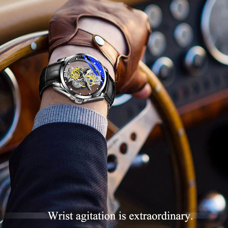 Herenhorloge Skeleton Automatisch Quartz Horloge Goud Skeleton Vintage Herenhorloge Herenhorloges Topmerk Luxe Nexora Store