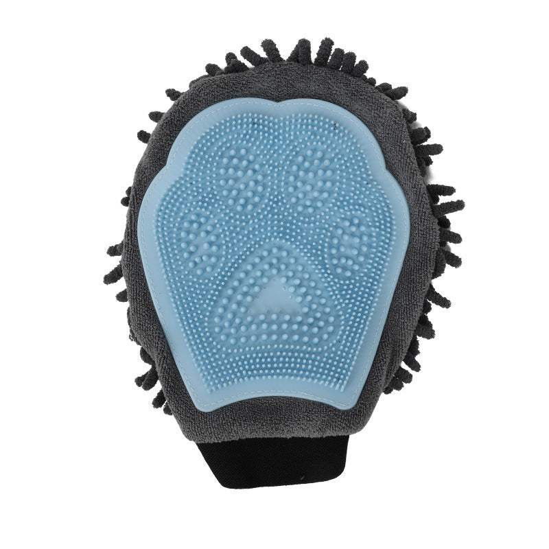 2-in-1 verzorgingshandschoen voor huisdieren, elegante hondenverzorgingstool voor borstelen, masseren en drogen, verzorgingsset voor honden en katten, 2-zijdige badborstel, reinigings- en massagehandschoen Ritchy's Shop