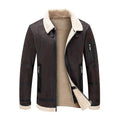 Heren herfst- en winterjas met fleecevoering en dikke bontkraag Ritchy's Shop