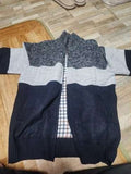 NNEOBA Mens Fleece Zipper Cardigan Winter Jacket Sweater NNEOBA