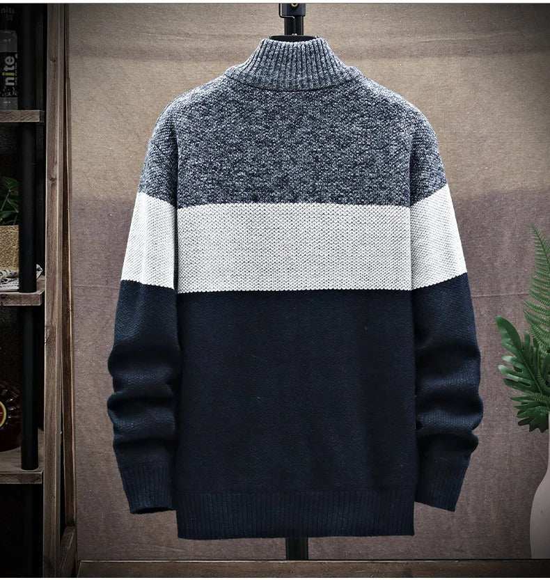 NNEOBA Mens Fleece Zipper Cardigan Winter Jacket Sweater NNEOBA